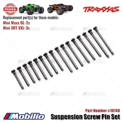 Traxxas Part #10740 Suspension Screw Pin Set RC Mini Maxx BL-2s Mini XRT VXL-3s