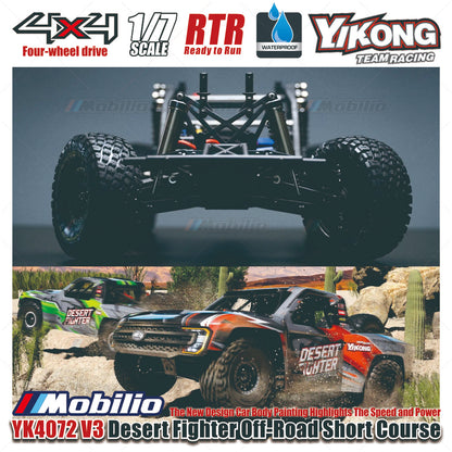 Yikong YK4072 V3 DF7 Desert Fighter 1:7 Scale Radio Control 4WD Off-Road Short Course