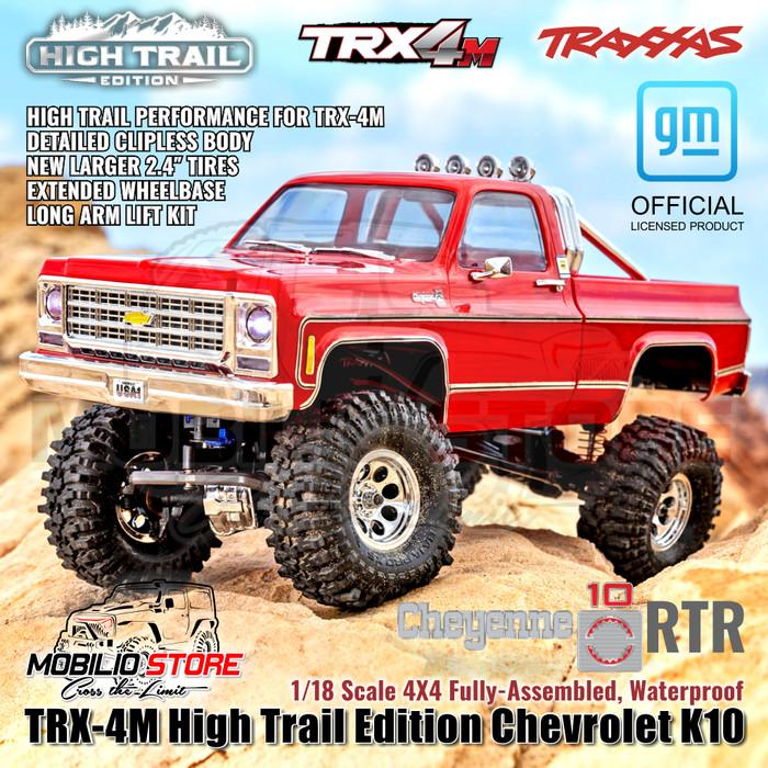 Traxxas 97064-1 TRX-4M High Trail Edition Chevrolet K10 Skala 1/18 4X4 RTR Tanpa Klip