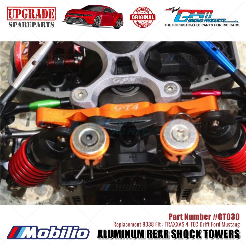 GPM Part #GT030 Aluminum Rear Shock Towers #8338 Traxxas 4-TEC Drift Ford Mustang