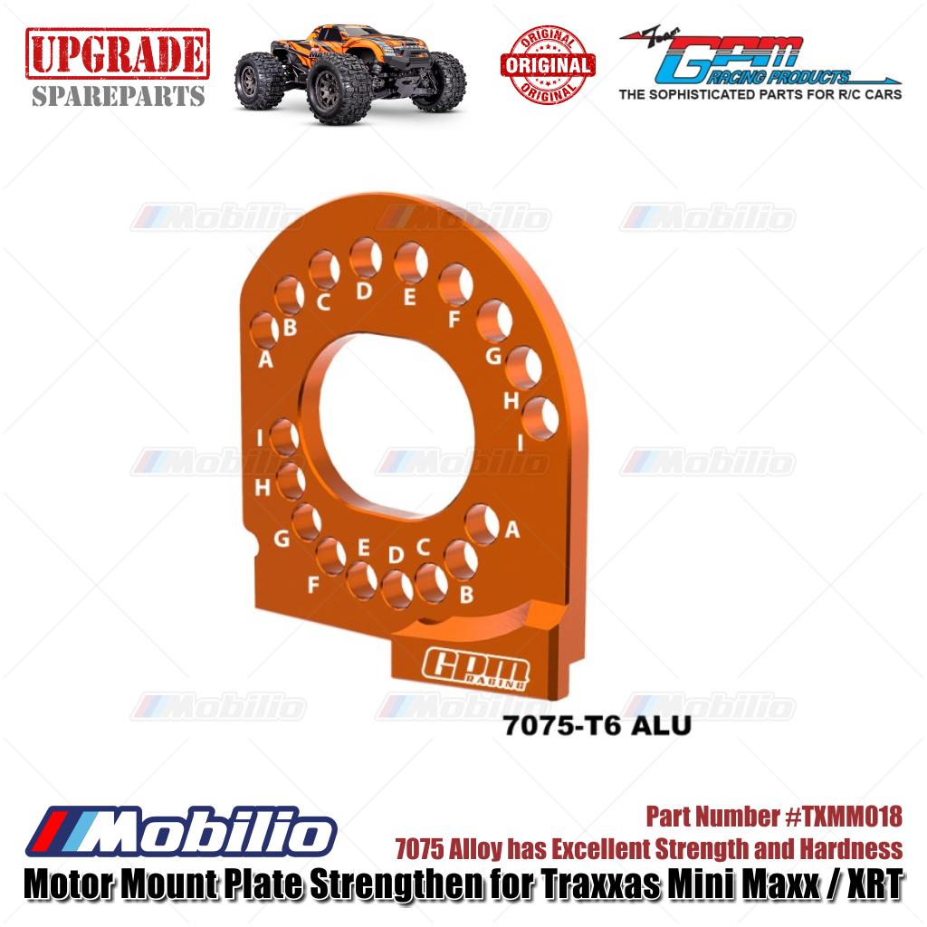 GPM Part #TXMM018 7075 Alloy Motor Mount Plate Strengthen for RC Traxxas Mini Maxx / Mini XRT