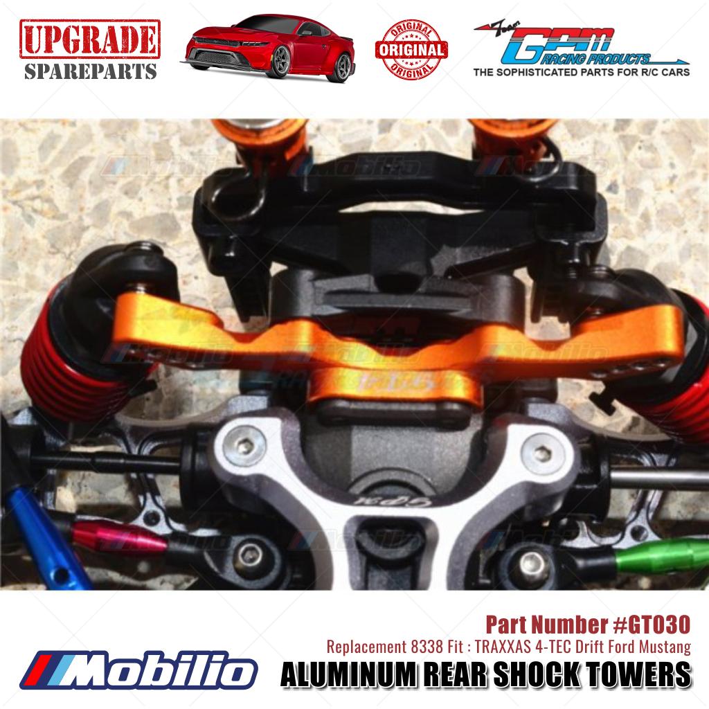GPM Part #GT030 Aluminum Rear Shock Towers #8338 Traxxas 4-TEC Drift Ford Mustang