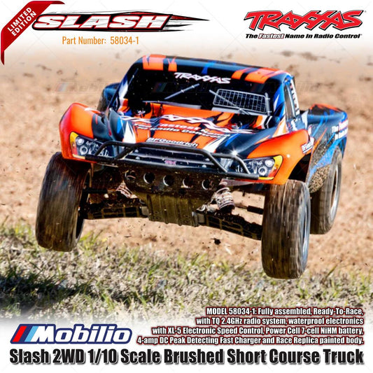 Traxxas 58034-1 Slash XL-5 2WD 1/10 Short Course Truck with TQ Radio 2.4GHz Includes Battery and Charger Limited Edition Orange Livery