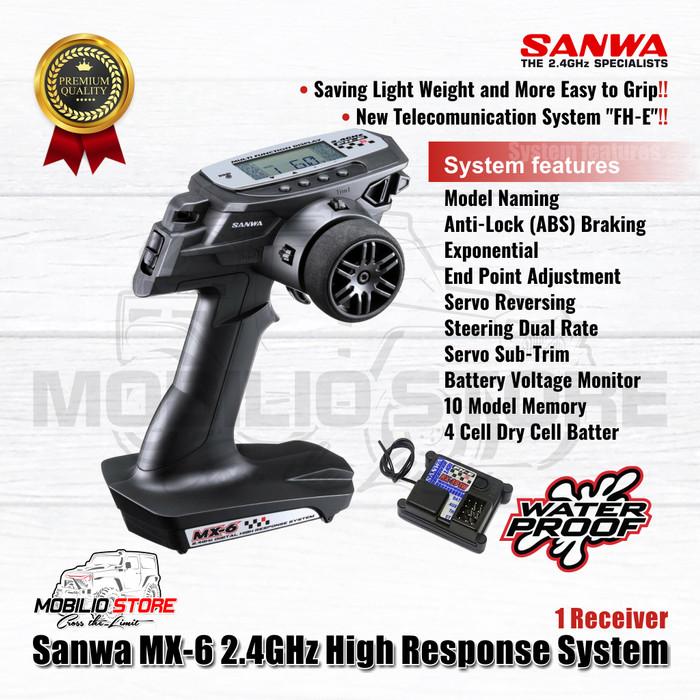 Sanwa MX-6 Digital Radio Remote Control 2.4 GHz 3CH High Response MX 6