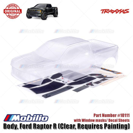 Traxxas Part #10111 Bodi Ford Raptor R Bening untuk RC Ford F-150 Raptor R 4X4