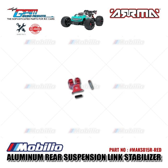 GPM Part #MAKS015R Aluminum Rear Suspension Link Stabilizer Arrma Kraton 4X4 4S BLX Monster Truck Control Remote