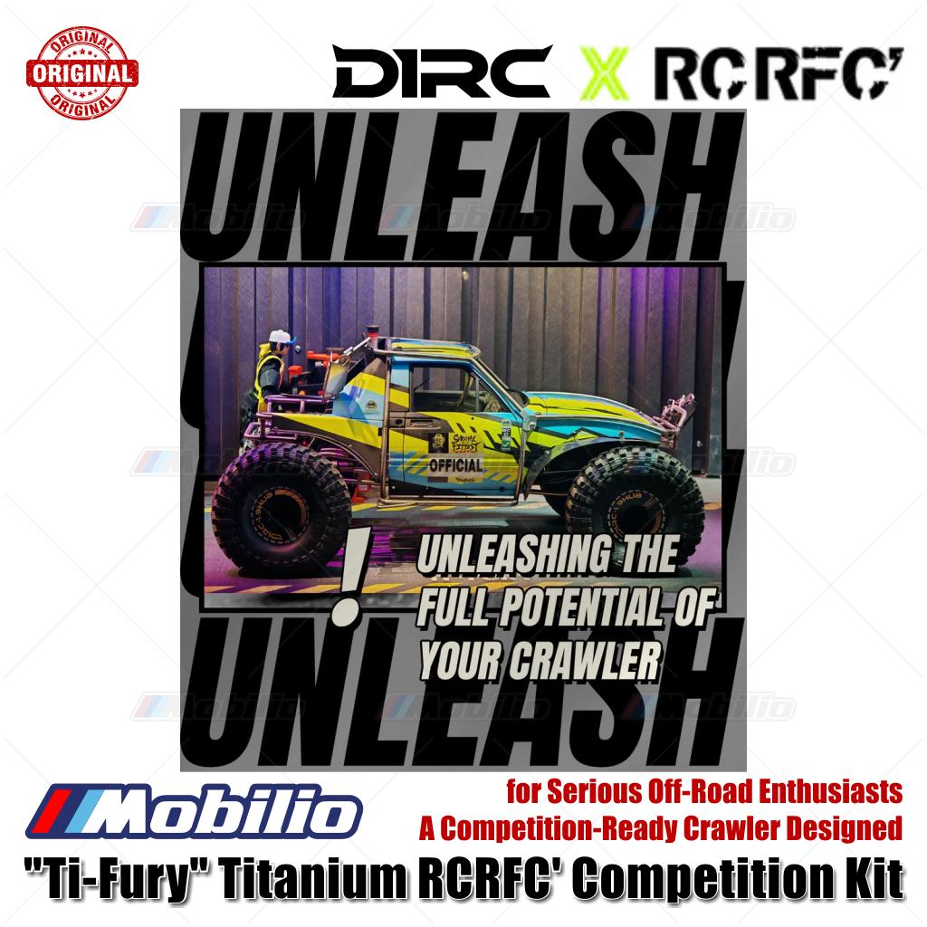 D1RC Ti-Fury Titanium RCRFC Competition Kit RC untuk Penggemar Off-Road Serius, Crawler Siap Kompetisi yang Dirancang
