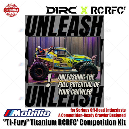 D1RC Ti-Fury Titanium RCRFC Competition Kit RC untuk Penggemar Off-Road Serius, Crawler Siap Kompetisi yang Dirancang