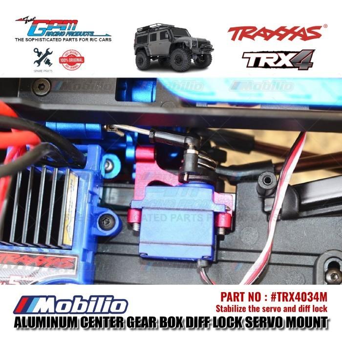 GPM Part #TRX4034M Aluminum Center Gear Box Differential Lock Servo Mount Traxxas TRX-4 TRX-6 Trail Crawler