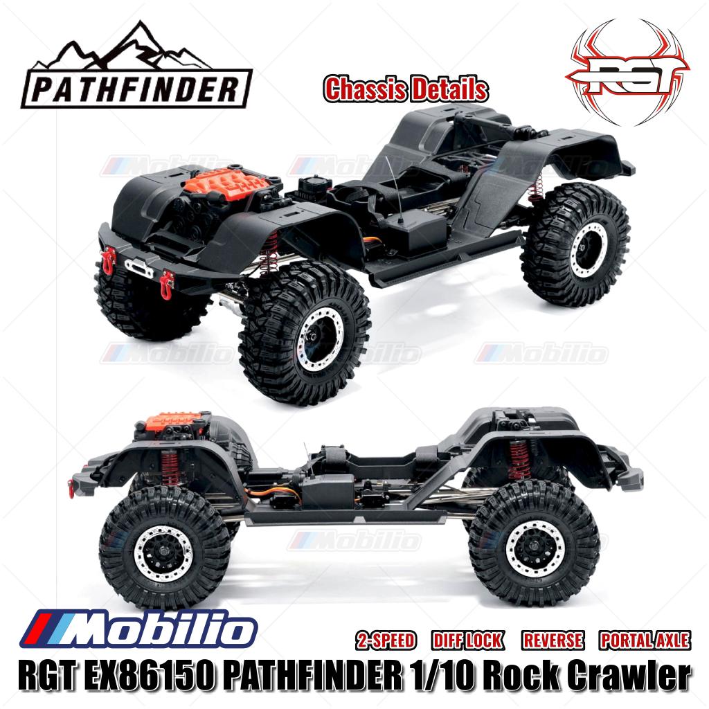 RGT EX86150 PATHFINDER 1/10 Jarak Sumbu Roda Panjang 355mm RC Adventure Crawler RTR