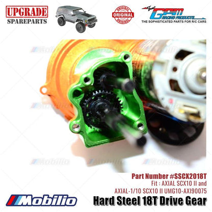 GPM Part #SSCX2018T Hard Steel 18T Drive Gear Axial SCX10 II Crawler Adventure