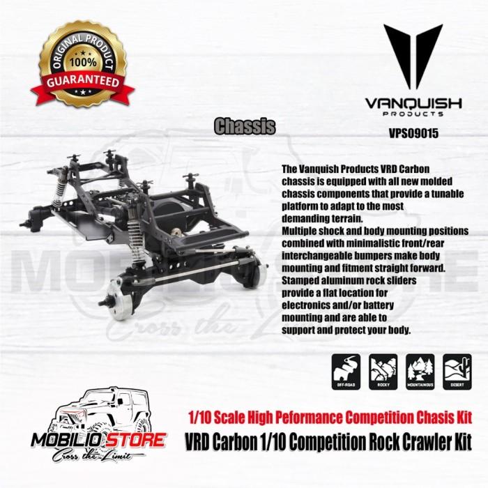 Kit Rock Crawler Kompetisi Karbon Vanquish VRD RC Skala 1/10