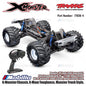 Traxxas 77036-4 X-Monster Chassis X-Maxx Toughness Monster Truck Style Fully Assembled with TQi 2.4 GHz Radio System VXL-8s Brushless Power System Belted Chevron Tires and MT body Dijual Terpisah 7691-BLK