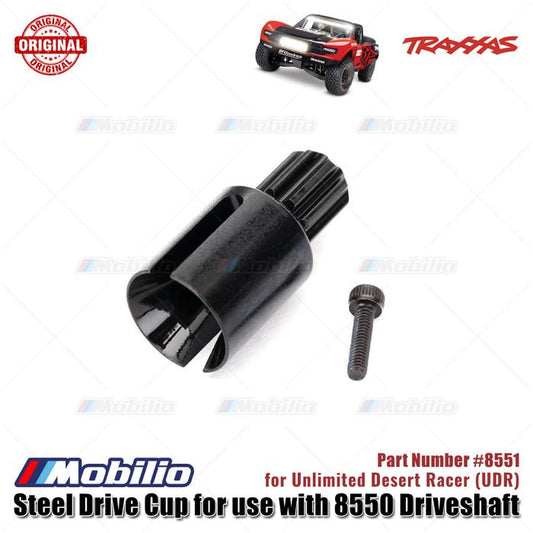 Traxxas Part #8551 Steel Drive Cup untuk digunakan dengan 8550 Driveshaft Unlimited Desert Racer (UDR) RC