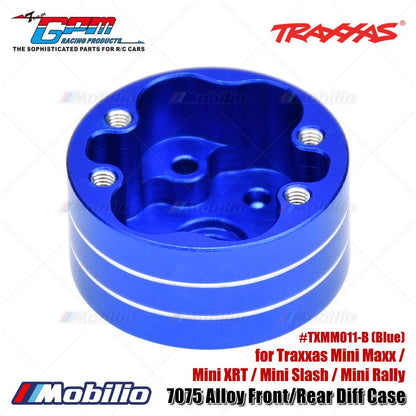 GPM Part #TXMM011-B 7075 Alloy Front/Rear Diff Case for Traxxas Mini Maxx / Mini XRT / Mini Slash / Mini Rally Upgrade
