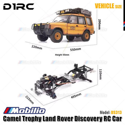 D1RC Camel Trophy Land Rover Discovery DS313 1/10 Scale 313mm Wheelbase RC Car Adventure