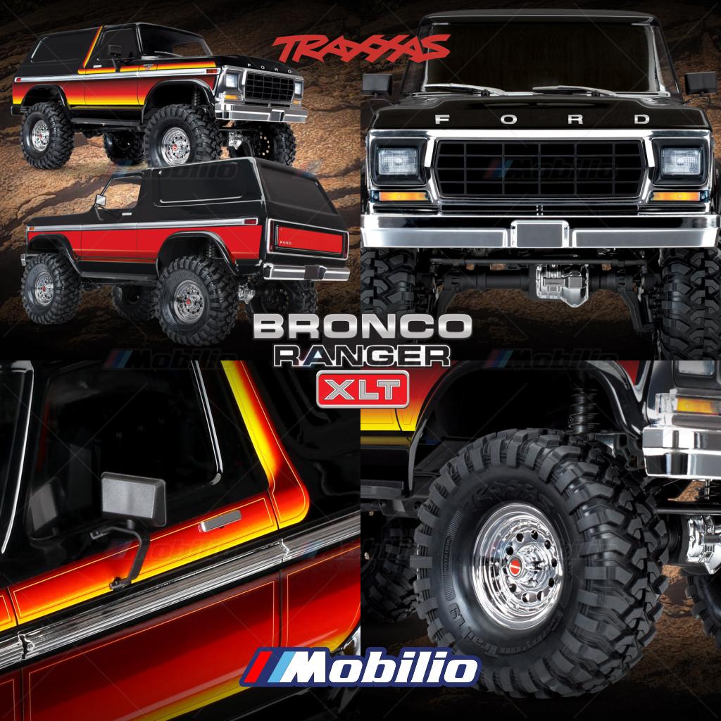 Traxxas 82246-4 TRX-4 1979 Ford Bronco Ranger 4X4 1/10 Scale Trail Truck TRX4 RC Crawler Adventure Clipless