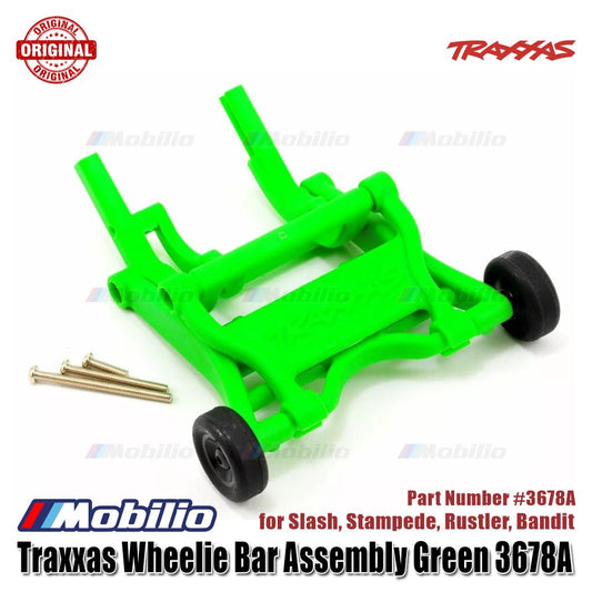 Traxxas Part #3678A Wheelie Bar Assembled Green fits RC Slash Bandit Rustler Stampede Monster Truck