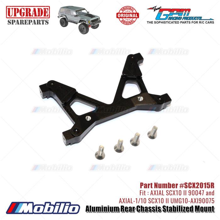 GPM Part #SCX2015R Aluminium Rear Chassis Stabilized Mount RC Upgrade Axial SCX10 II Crawler Adventure