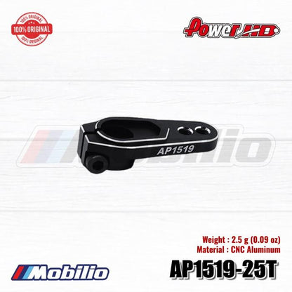 Power HD Light Weight AP1519-25T Servo Metal Arm Black