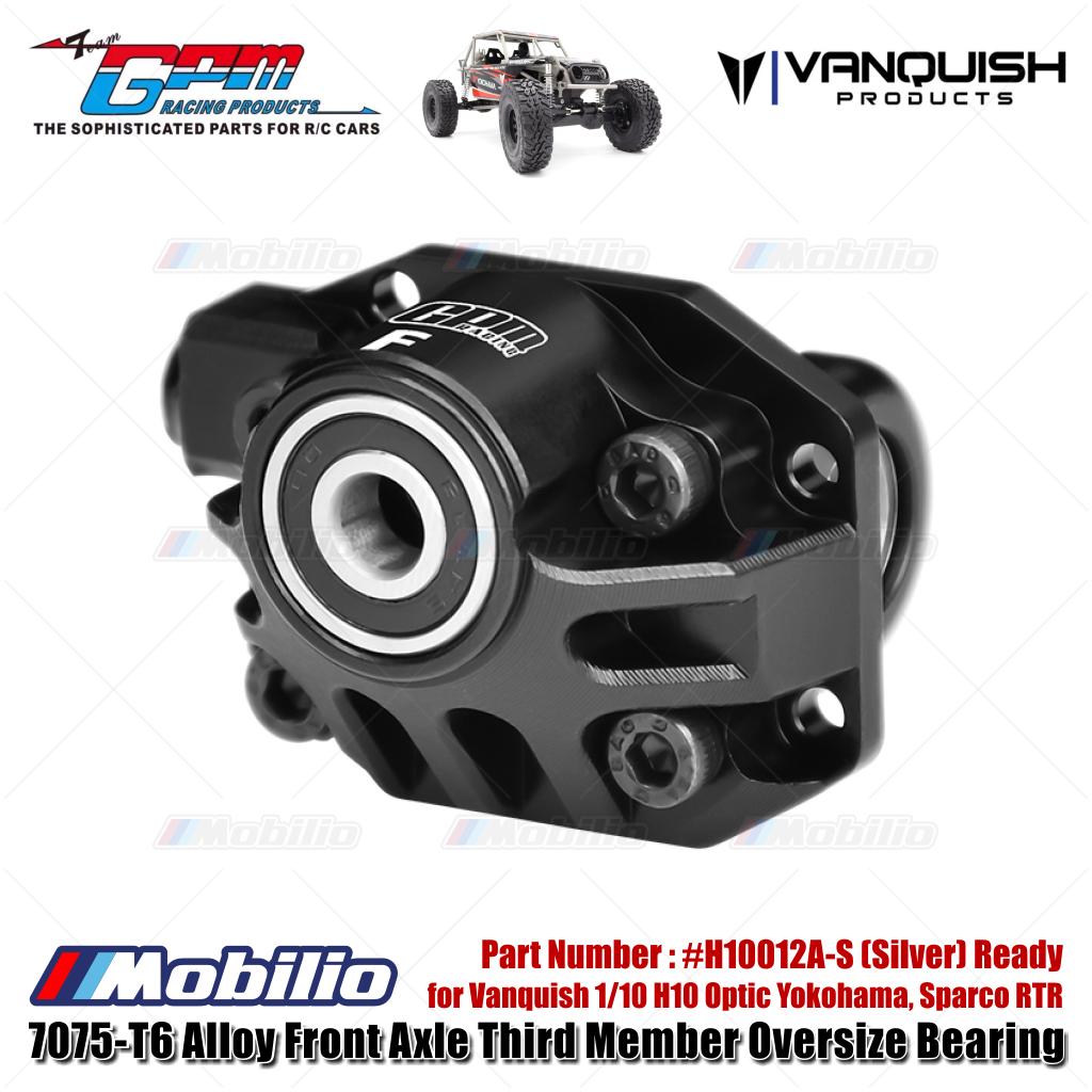 GPM Part #H10012A 7075-T6 Alloy Front Axle Third Member Oversize Bearing for Vanquish 1/10 H10 Optic Yokohama Sparco RTR