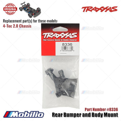 Traxxas Part #8336 Rear Bumper and Body Mount RC 4-Tec 2.0 Chassis