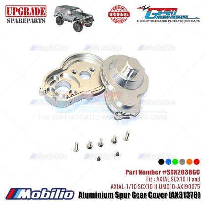 GPM Part #SCX2038GC Aluminium Spur Gear Cover AX31378 RC Upgrade Axial SCX10 II Crawler Adventure