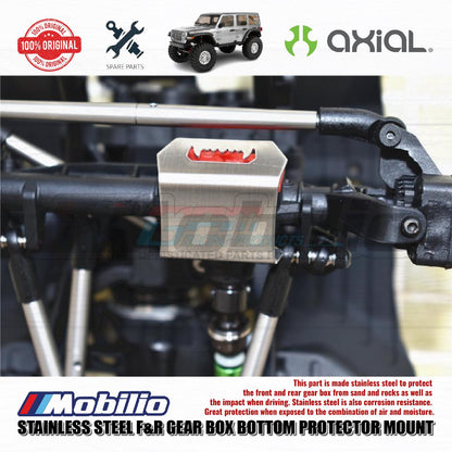 GPM Part #SCX3333X Stainless Steel Front Rear Gear Axles Bottom Protector Mount 2pcs Axial SCX10 III Wrangler