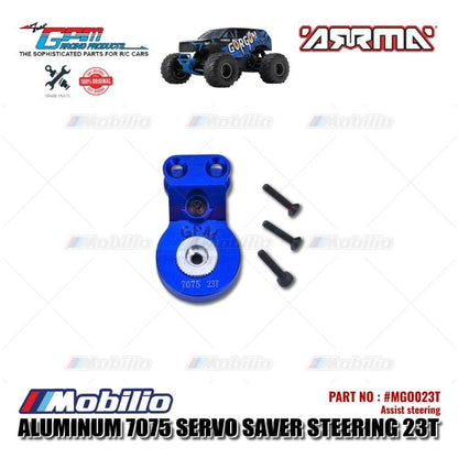 GPM Part #MGO023T Aluminum 7075 Servo Saver Steering 23T with Built-in Spring Arrma Gorgon Mega Monster Truck