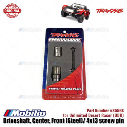 Traxxas Part #8556X Driveshaft Center Front  Steel with Screw Pin for Unlimited Desert Racer (UDR) RC