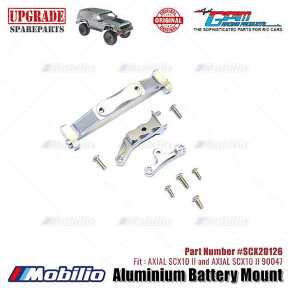 GPM Part #SCX20126 Aluminium Battery Mount RC Upgrade Axial SCX10 II Crawler Adventure