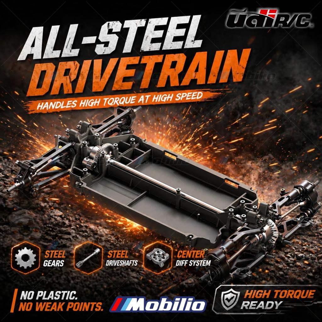 UDIR/C UD1203PRO Sierra 1/12 RC Short Course Truck 3S Brushless Fast RC Car with Gyro and Center Diff 4WD All Terrain Desert Truck RTR
