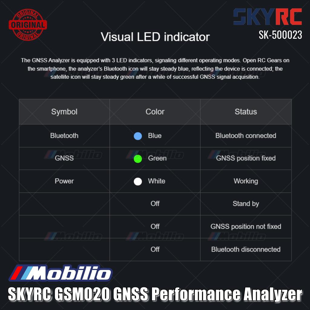 SKYRC #SK-500023 GSM020 GNSS Performance Analyzer Balap Drag Balap Trek Mode Terbang