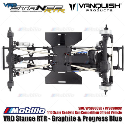 Vanquish Products VRD Stance RTR - Graphite VPS09009D & Progress Blue VPS09009C Kendaraan Offroad Kompetisi Siap Jalan Skala 1:10