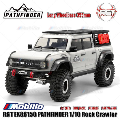 RGT EX86150 PATHFINDER 1/10 Jarak Sumbu Roda Panjang 355mm RC Adventure Crawler RTR