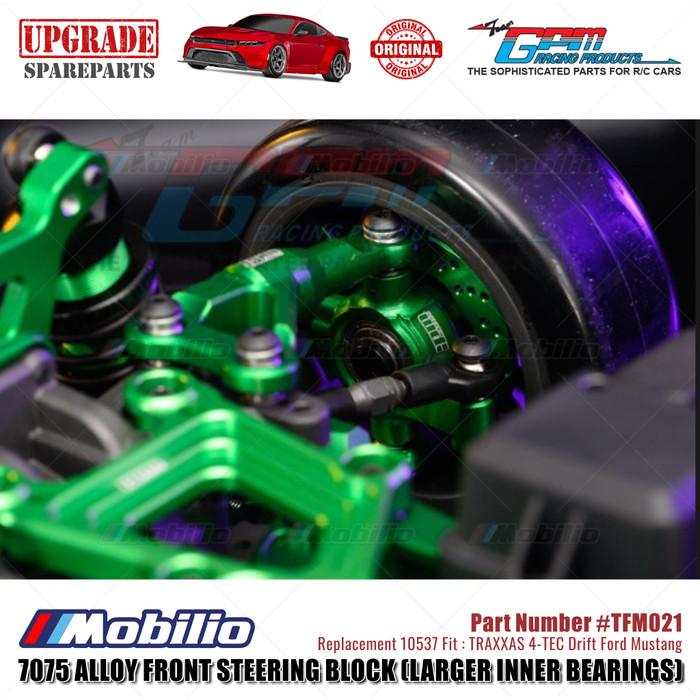 GPM Part #TFM021 7075 Alloy Front Steering Block (Larger Inner Bearings) #10537 Traxxas 4-TEC Drift Ford Mustang