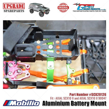 GPM Part #SCX20126 Aluminium Battery Mount RC Upgrade Axial SCX10 II Crawler Adventure