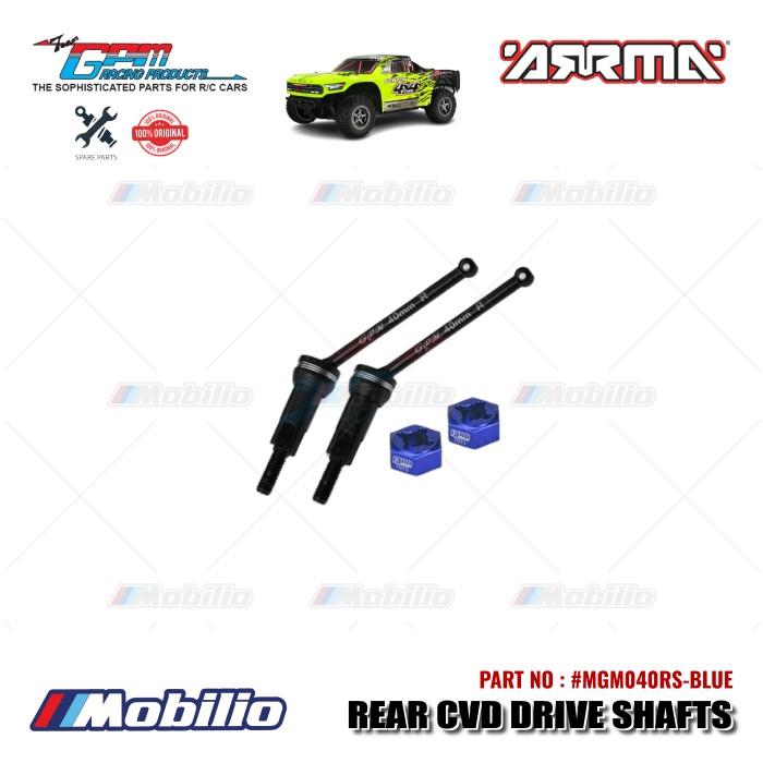 GPM Part #MGM040RS Carbon Steel Rear CVD Drive Shafts 40mm with Alloy Wheel Hex Arrma Mojave Grom Mega Desert Truck  Remote Control