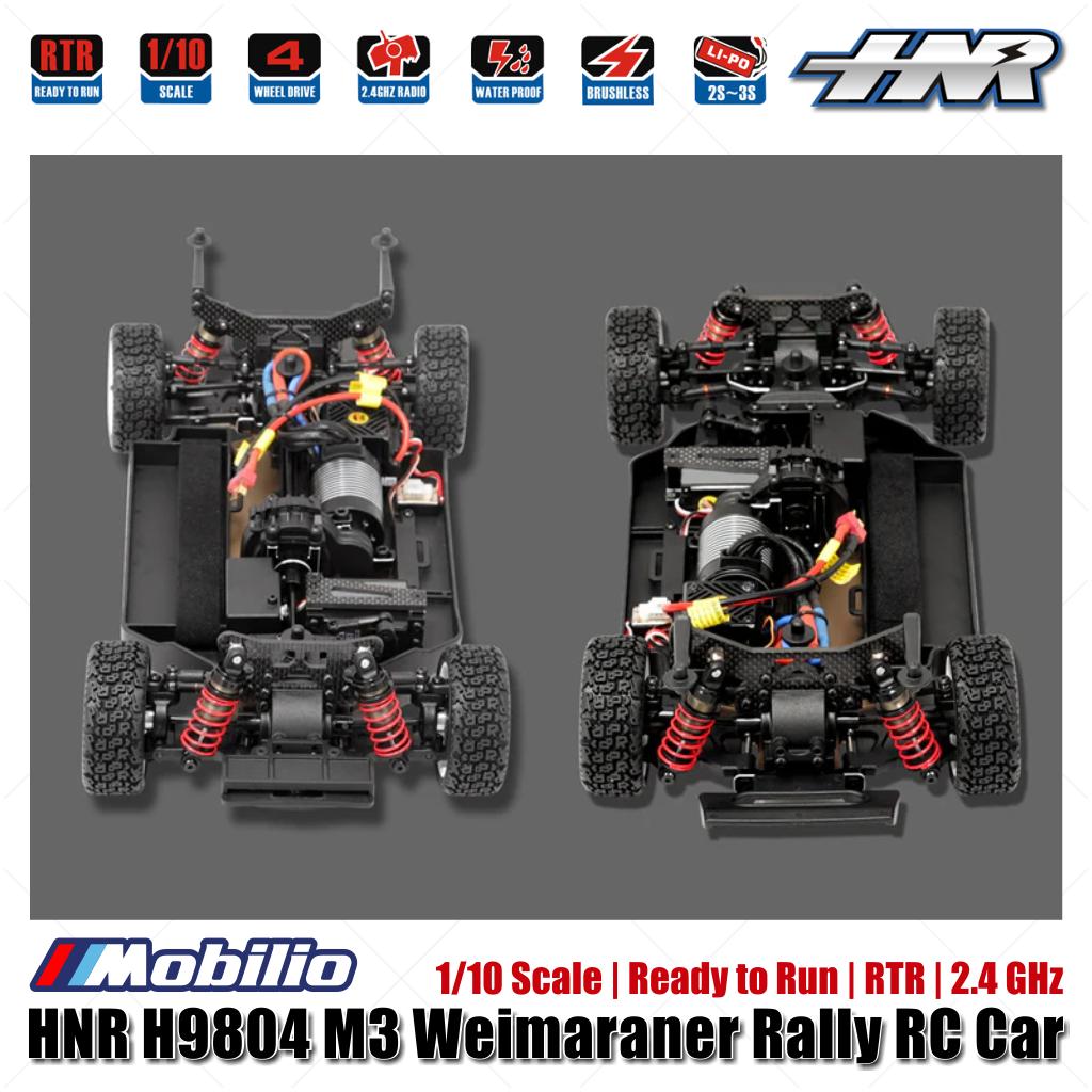HNR H9804 M3 Weimaraner 1/10 Scale 4WD Brushless 2.4GHz RTR RC Rally Car