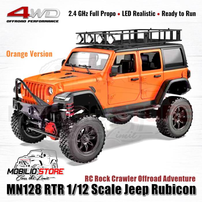 MN128 RTR 1/12 Scale Jeep Rubicon RC Rock Crawler Offroad Adventure