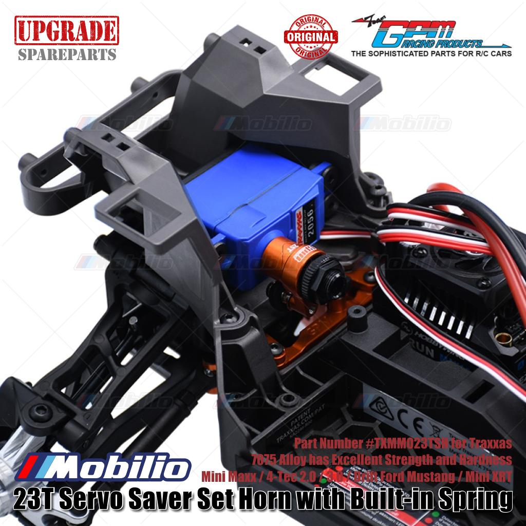 GPM Part #TXMM023TSH 7075 Alloy 23t Servo Saver Set Horn with Built-in Spring for Traxxas Mini Maxx / 4-tec 2.0 / 3.0 / Drift Ford Mustang / Mini XRT