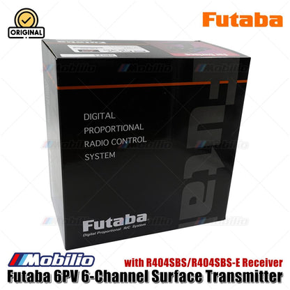 Futaba 6PV 6-Channel Surface Transmitter with R404SBS / R404SBS-E Receiver