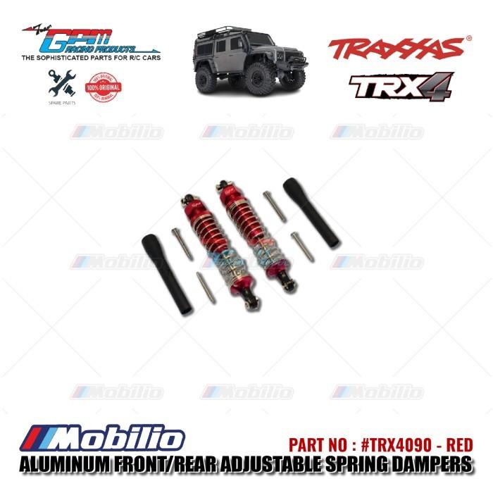 GPM Part #TRX4090 Aluminum Front / Rear Adjustable Spring Dampers Shock Traxxas TRX-4 TRX-6 Trail Crawler