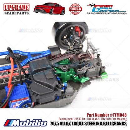 GPM Part #TFM048 7075 Alloy Front Steering Bellcranks #10543 Traxxas 4-TEC Drift Ford Mustang