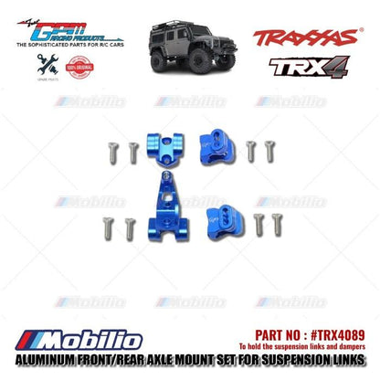 GPM Part #TRX4089 Aluminum Front Rear Axle Mount set for Suspension Links Traxxas TRX-4 Trail Crawler