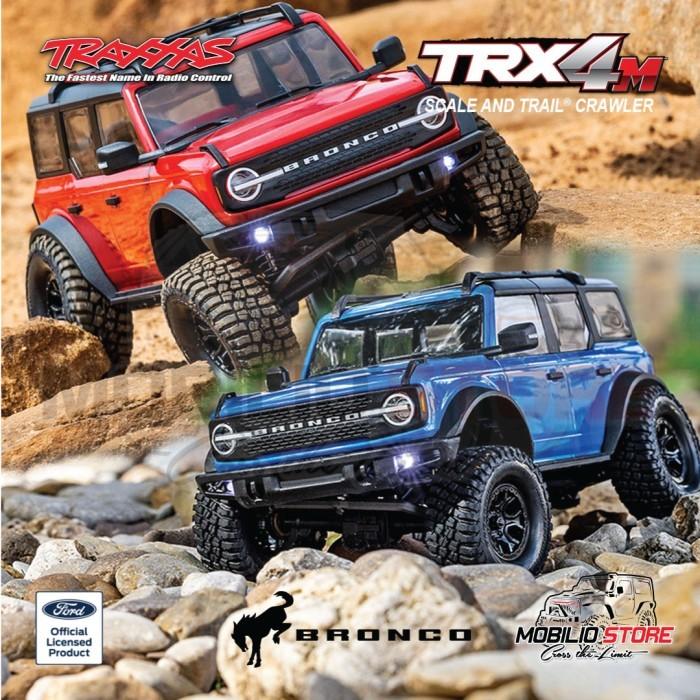 Traxxas 97074-1 TRX-4M 1/18 Electric Mini Crawler dengan Bodi Ford Bronco Tanpa Klip
