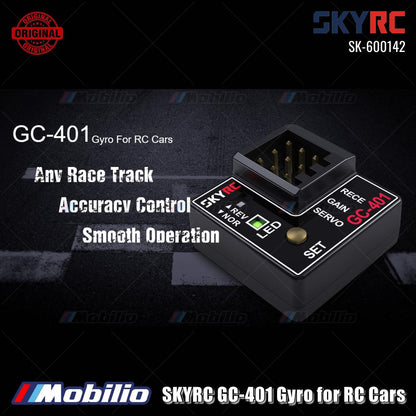 SKYRC #SK-600142 Gyro GC-401 untuk Kemudi Mobil RC di Lintasan Balap Apa Pun