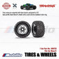 Traxxas Part #8972X Tires & Wheels Assembled Glued Foam Inserts 2 Pcs 17mm Splined TSM Rated for RC Maxx Monster Truck