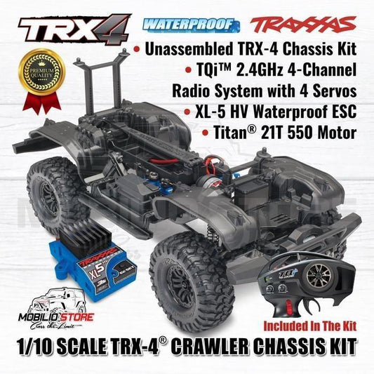 Traxxas 82016 TRX4 TRX-4 Crawler Chassis Kit + Truk Elektronik Skala 1/10