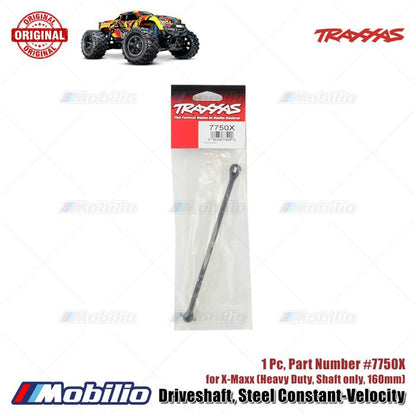 Traxxas Part #7750X  Driveshaft Steel Constant-Velocity Heavy Duty Shaft Only 160mm 1 Pc